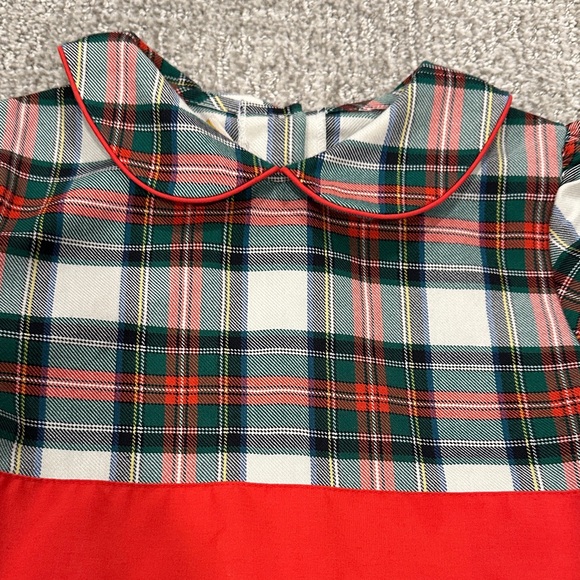 The Beaufort Bonnet Company Plaid Dress with Red Band - Picture 2 of 5